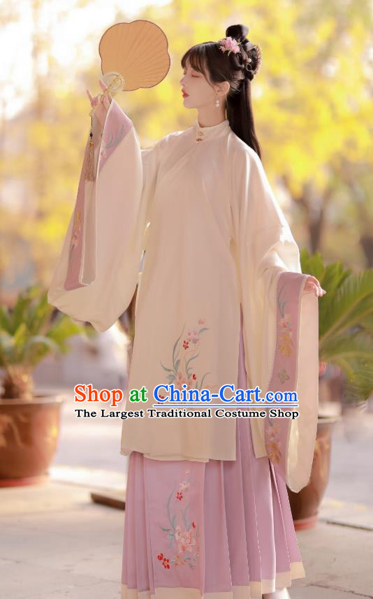 China Ancient Royal Princess Hanfu Clothing Traditional Ming Dynasty Court Beauty Costumes Full Set