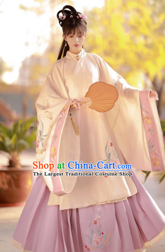 China Ancient Royal Princess Hanfu Clothing Traditional Ming Dynasty Court Beauty Costumes Full Set