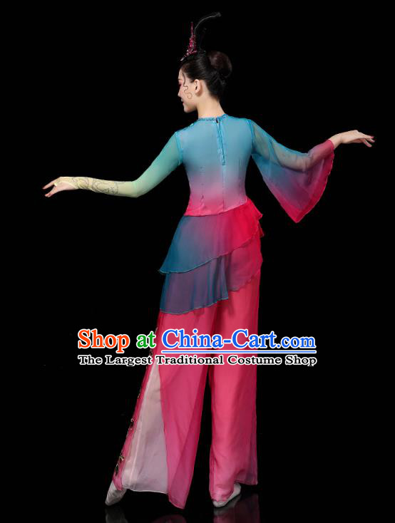 China Yangko Group Dance Clothing Traditional Fan Dance Costume Folk Dance Performance Outfits