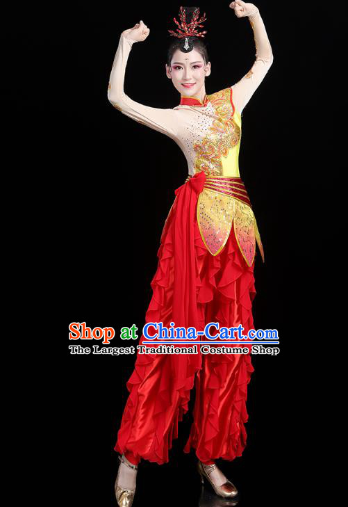 China Traditional New Year Yangko Dance Clothing Folk Dance Drum Dance Outfits