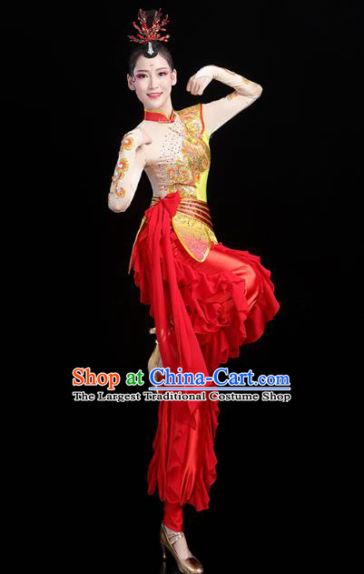 China Traditional New Year Yangko Dance Clothing Folk Dance Drum Dance Outfits