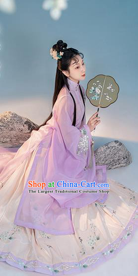 China Ancient Princess Costumes Traditional Ming Dynasty Young Beauty Hanfu Clothing