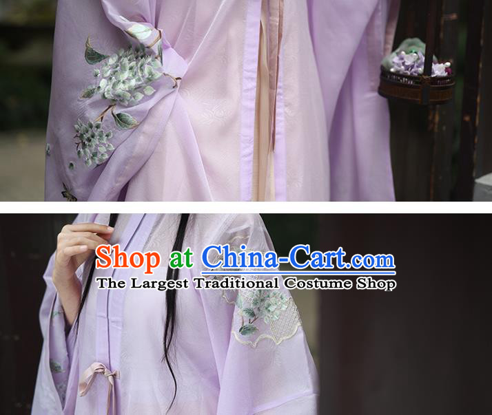 China Ancient Princess Costumes Traditional Ming Dynasty Young Beauty Hanfu Clothing