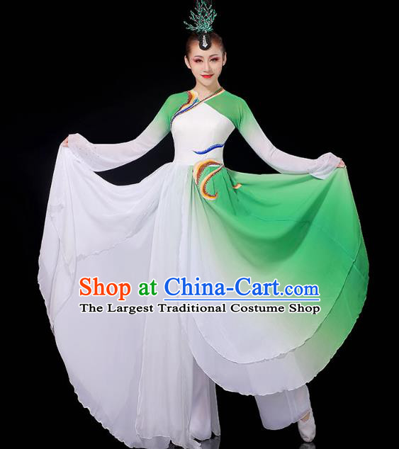 China Palace Fan Dance Clothing Classical Dance Dress Traditional Umbrella Dance Garment