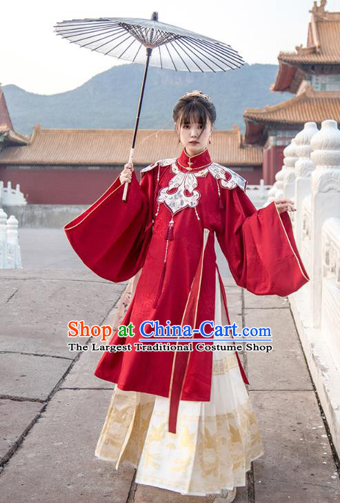 Traditional China Ming Dynasty Court Lady Historical Clothing Ancient Palace Beauty Hanfu Dress
