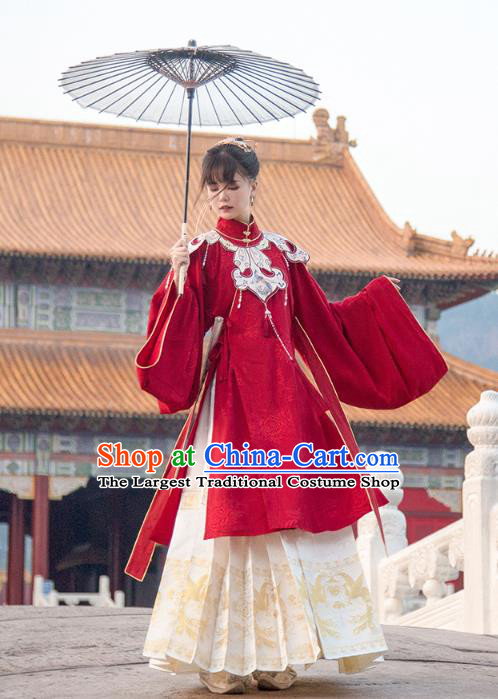 Traditional China Ming Dynasty Court Lady Historical Clothing Ancient Palace Beauty Hanfu Dress