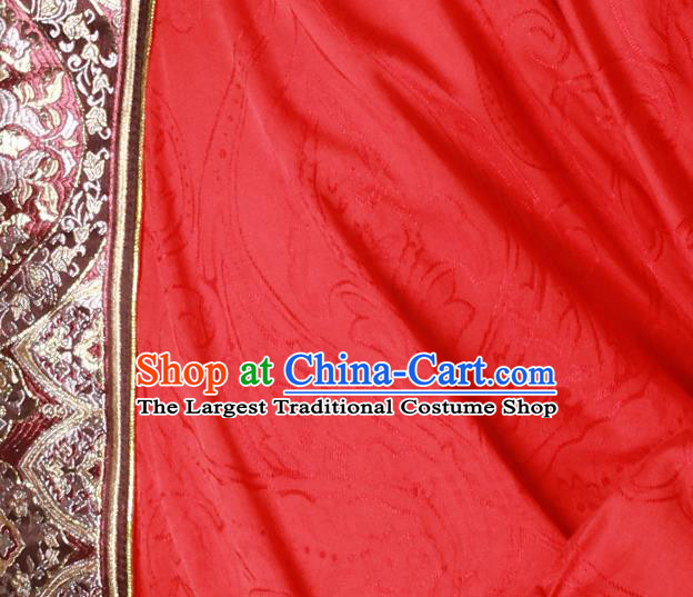 China Traditional Tang Dynasty Wedding Historical Clothing Ancient Noble Childe Red Hanfu Garments and Hat for Men