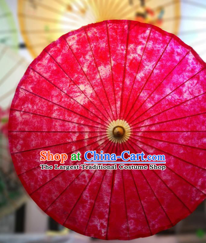 China Handmade Red Oilpaper Umbrella Classical Oil Paper Umbrella Traditional Hanfu Dance Umbrella