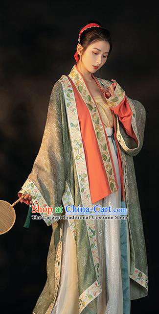 China Traditional Song Dynasty Imperial Concubine Historical Clothing Ancient Court Woman Hanfu Dress Apparels