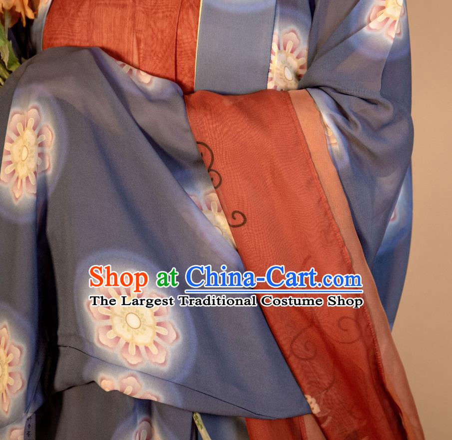 China Ancient Court Woman Hanfu Dress Costumes Traditional Tang Dynasty Imperial Concubine Historical Clothing
