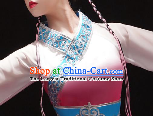 Chinese Classical Dance Jinghong Clothing Umbrella Dance Outfits Traditional Water Sleeve Dance Dress