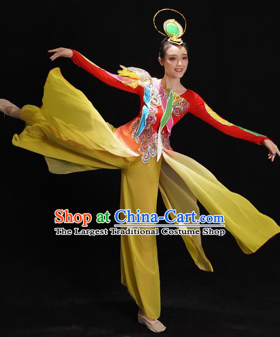 China Yangko Dance Red Uniforms Drum Dance Clothing Folk Dance Costume