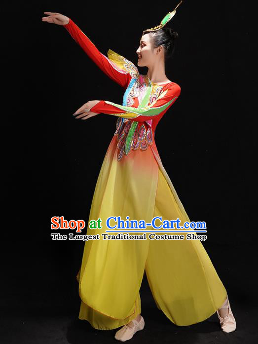 China Yangko Dance Red Uniforms Drum Dance Clothing Folk Dance Costume