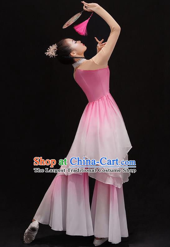 Chinese Classical Dance Performance Clothing Traditional Palace Fan Dance Dress Jiangnan Umbrella Dance Pink Outfits