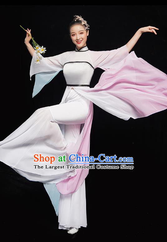 Chinese Traditional Umbrella Dance Costumes Classical Dance Clothing Palace Fan Dance Dress