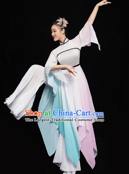 Chinese Traditional Umbrella Dance Costumes Classical Dance Clothing Palace Fan Dance Dress