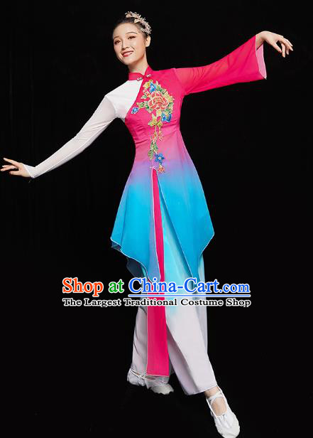 China Yangko Dance Stage Performance Uniforms Folk Dance Clothing Women Group Dance Yangge Costume