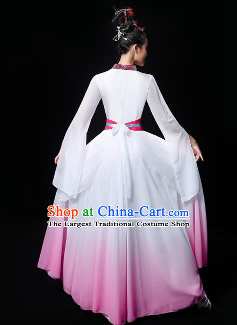 Chinese Umbrella Dance Performance Dress Traditional Fan Dance Outfits Classical Dance Fairy Clothing