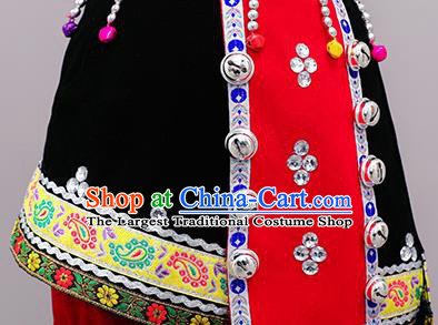 Chinese Children Day Performance Costumes Tujia Ethnic Folk Dance Clothing