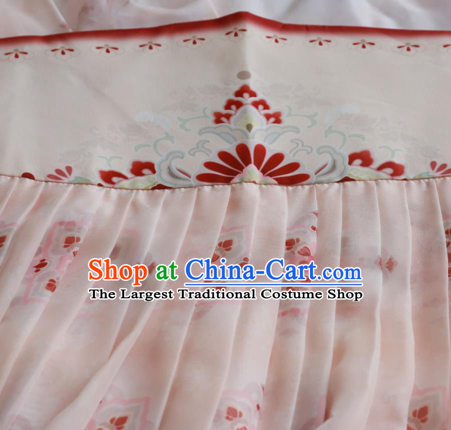 China Traditional Ancient Court Beauty Hanfu Dress Tang Dynasty Imperial Concubine Historical Clothing and Headdress Full Set