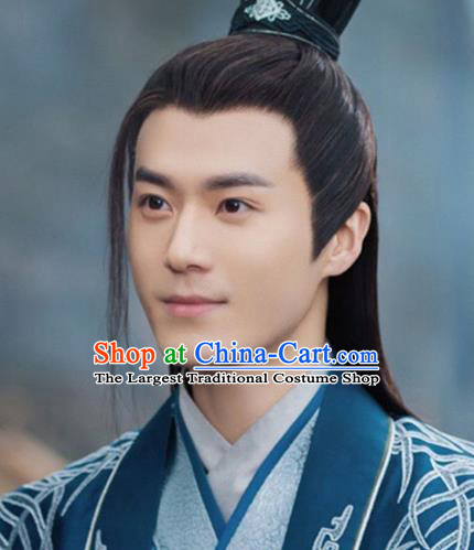 China Ancient Swordsman Wigs Headwear Traditional Song Dynasty Young Hero Wiggery