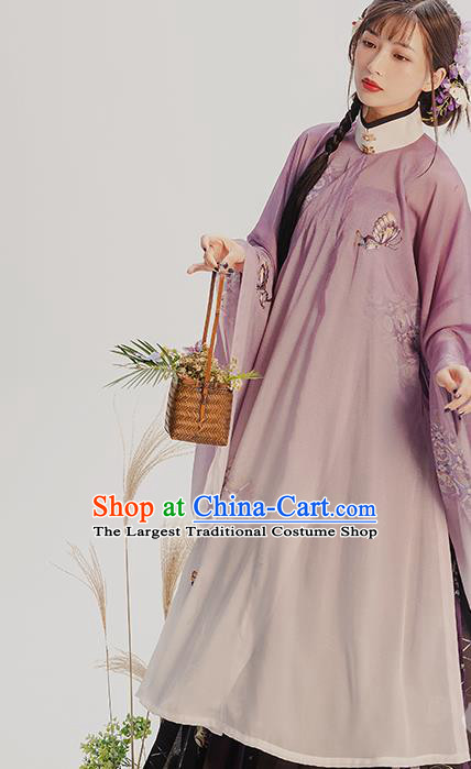 China Traditional Ming Dynasty Nobility Lady Historical Costumes Ancient Patrician Beauty Hanfu Dress Full Set