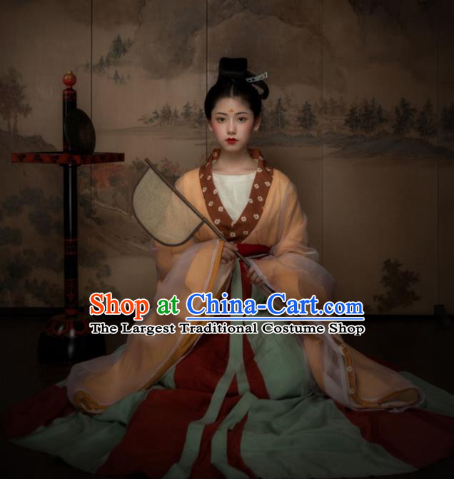 China Northern and Southern Dynasties Court Princess Historical Clothing Ancient Royal Infanta Hanfu Dress Garments