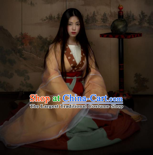 China Northern and Southern Dynasties Court Princess Historical Clothing Ancient Royal Infanta Hanfu Dress Garments