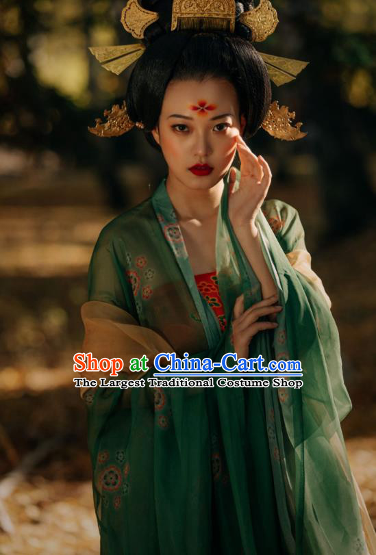 China Ancient Court Beauty Hanfu Dress Traditional Tang Dynasty Imperial Concubine Historical Garments Clothing