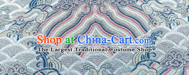 Chinese Ancient Bridegroom Clothing Traditional Wedding Costumes Blue Mandarin Jacket and Long Robe