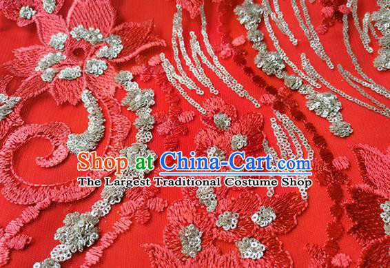 China Classical Bride Costumes Toast Dress Traditional Wedding Red Lace Xiuhe Suits