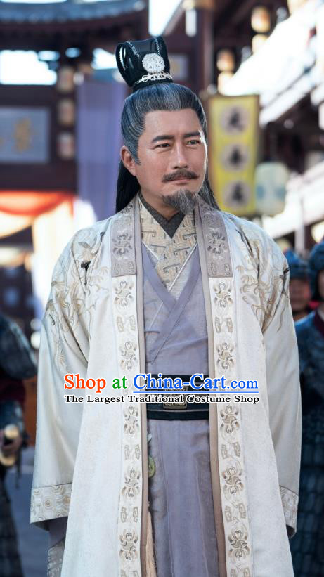 China Ancient Elderly Official Costumes Television Drama My Heroic Husband Traditional Ming Dynasty Prime Minister Clothing