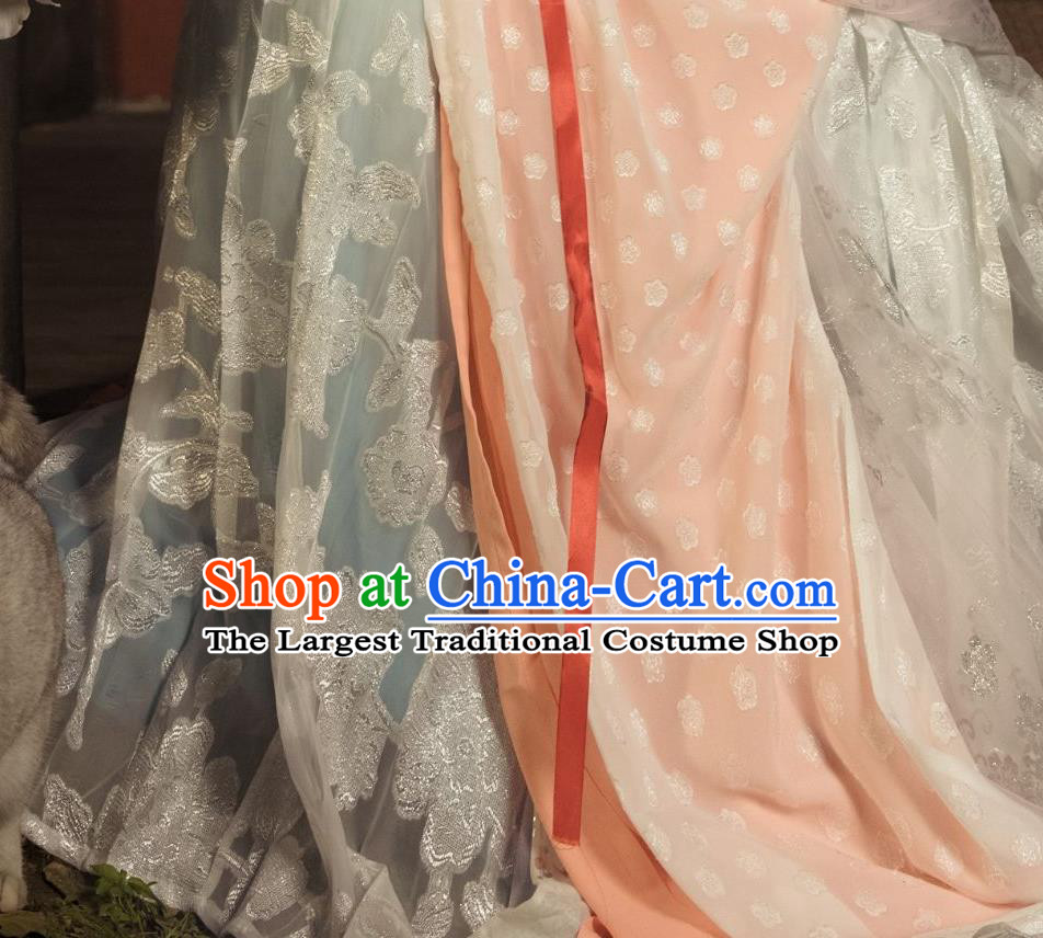 China Southern and Northern Dynasties Historical Clothing Ancient Court Princess Hanfu Dress Apparels