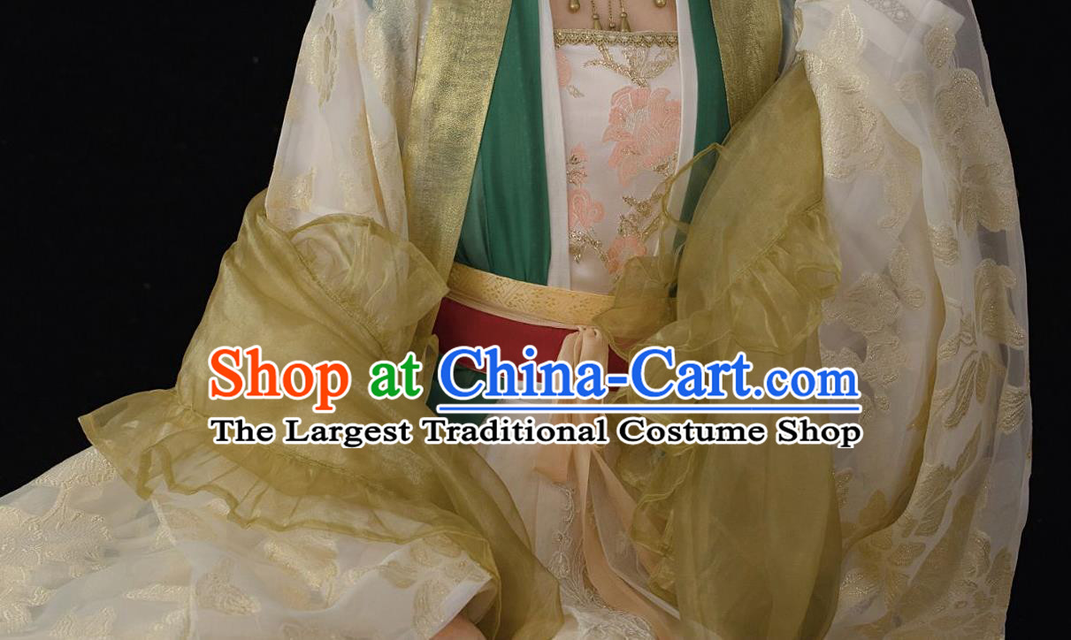 China Song Dynasty Court Beauty Historical Clothing Ancient Imperial Concubine Hanfu Dress Complete Set