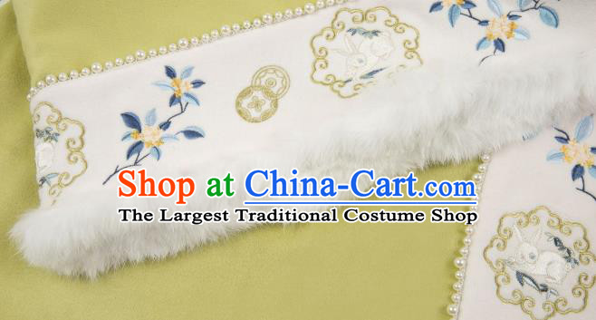 China Ancient Royal Princess Hanfu Cape Traditional Ming Dynasty Female Clothing Embroidered Cloak