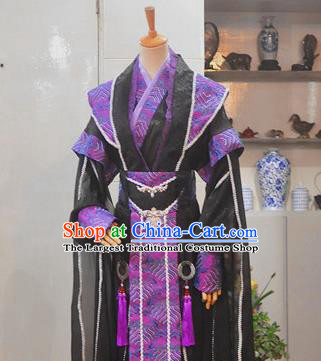 Chinese Ancient Prince Hanfu Clothing Drama Cosplay Chivalrous Male Apparels Han Dynasty Swordsman Garment Costumes