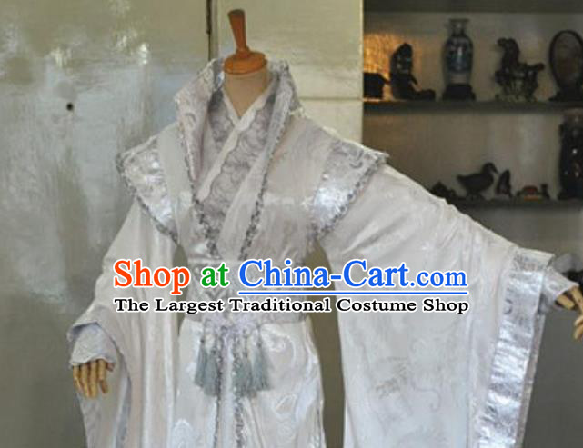 Chinese Qin Dynasty Swordsman Garment Costumes Ancient Prince Hanfu Clothing Drama Cosplay Noble Childe Apparels