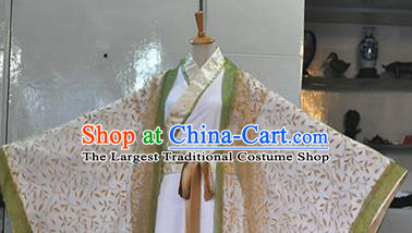 Chinese Qin Dynasty Prince Garment Costumes Ancient Scholar Hanfu Clothing Drama Cosplay Royal Childe Apparels
