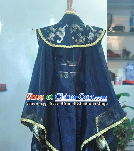 Chinese Drama Cosplay Emperor Black Apparels Zhou Dynasty King Garment Costumes Ancient Royal Highness Hanfu Clothing