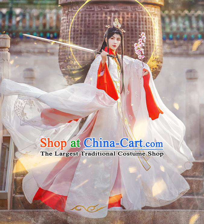 Chinese Ancient Crown Prince Clothing Game Cosplay Xie Lian Apparels Swordsman Wedding Garment Costumes