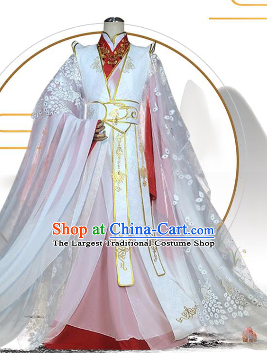 Chinese Ancient Crown Prince Clothing Game Cosplay Xie Lian Apparels Swordsman Wedding Garment Costumes