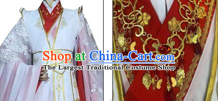 Chinese Ancient Crown Prince Clothing Game Cosplay Xie Lian Apparels Swordsman Wedding Garment Costumes