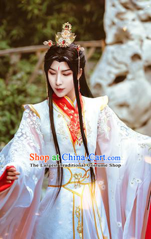 Chinese Ancient Crown Prince Clothing Game Cosplay Xie Lian Apparels Swordsman Wedding Garment Costumes