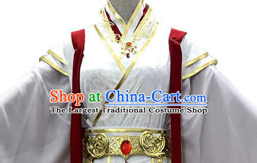 Chinese Ancient Prince Xie Lian Clothing Game Cosplay Childe Apparels Qin Dynasty Swordsman Garment Costumes