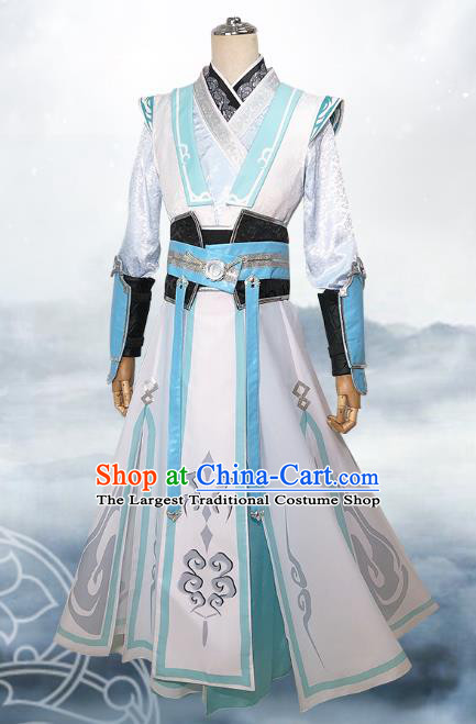Chinese Ancient Knight Clothing Cosplay Luo Binghe Apparels Ming Dynasty Swordsman Garment Costumes