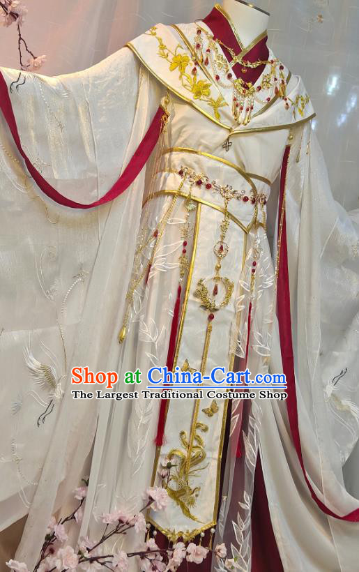 Chinese Han Dynasty Childe Garment Costumes Ancient Prince Xie Lian Clothing Cosplay King Apparels