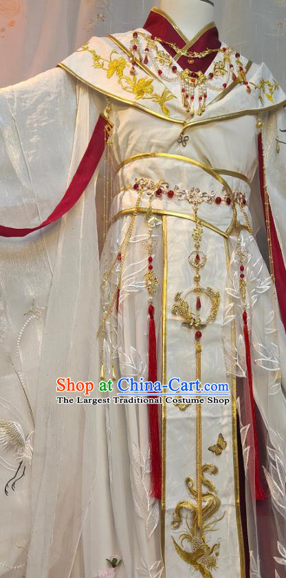 Chinese Han Dynasty Childe Garment Costumes Ancient Prince Xie Lian Clothing Cosplay King Apparels