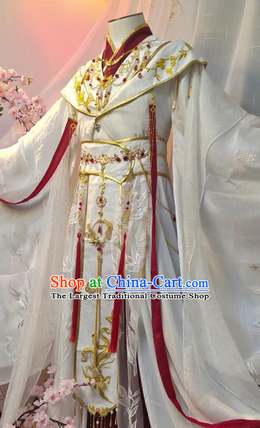 Chinese Han Dynasty Childe Garment Costumes Ancient Prince Xie Lian Clothing Cosplay King Apparels