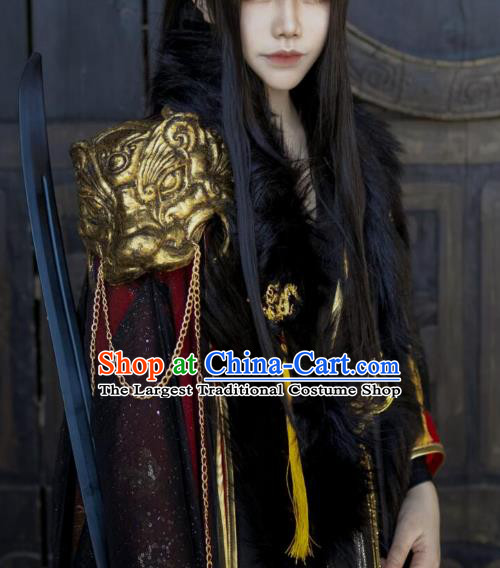 Chinese Cosplay Royal Highness Apparels Jin Dynasty Emperor Garment Costumes Ancient Swordsman King Clothing