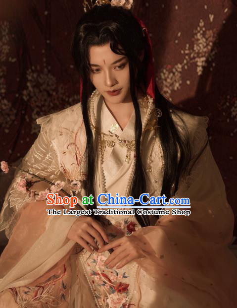 Chinese Ancient Crown Prince Xie Lian Clothing Cosplay Royal Highness Apparels Jin Dynasty Childe Garment Costumes